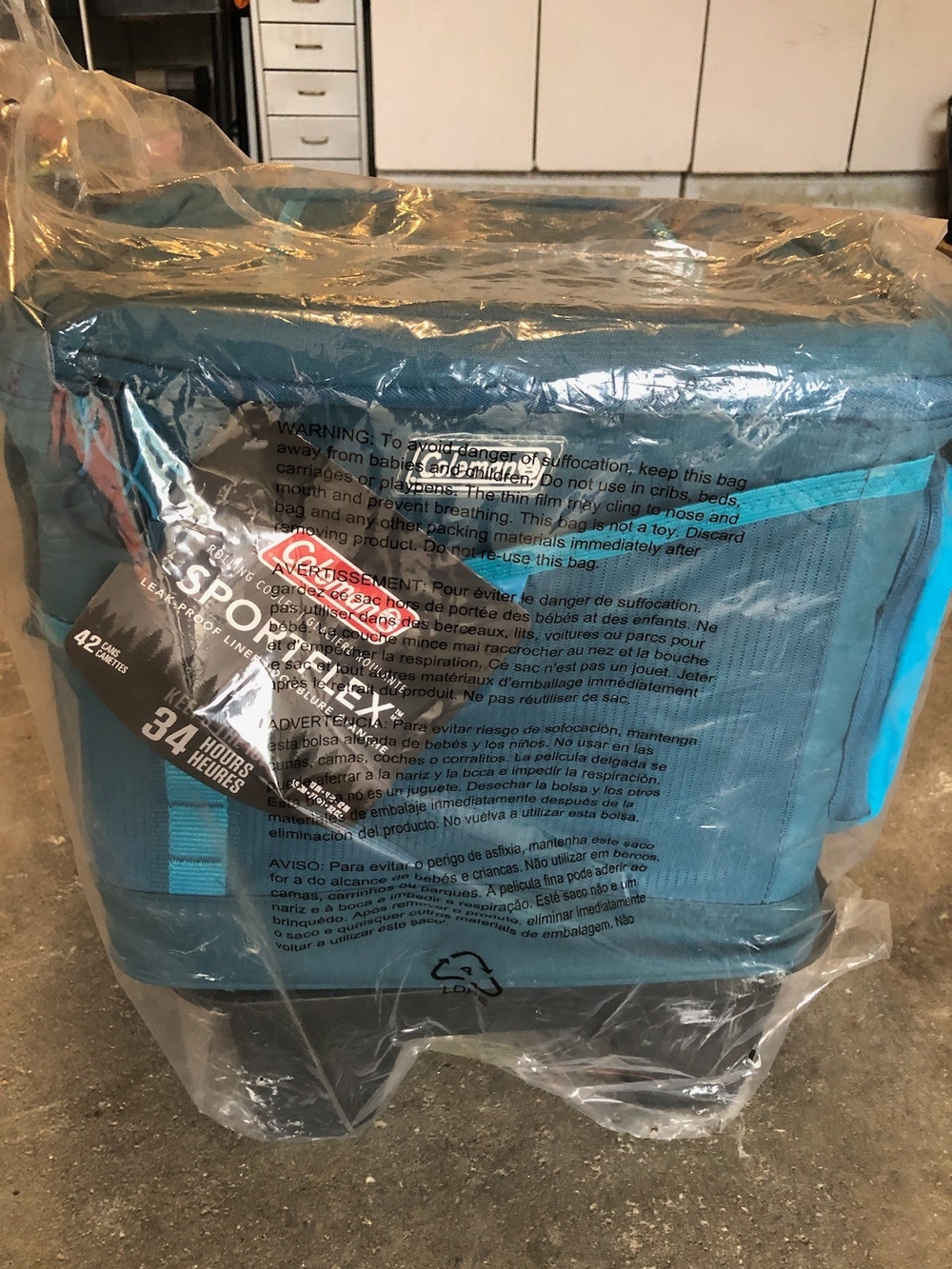Coleman Teal Soft-Sided Cooler Tote with Handle